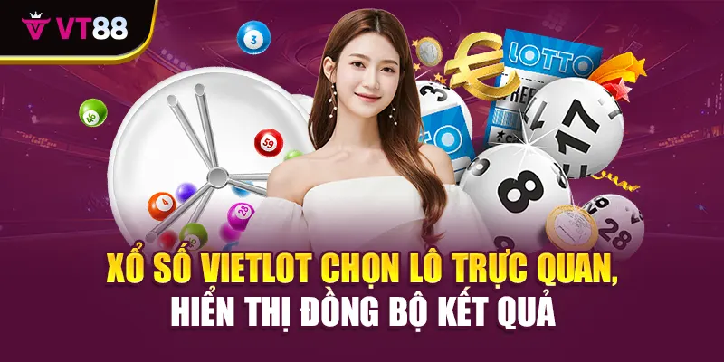 Xổ số Vietlot chọn lô trực quan, hiển thị đồng bộ kết quả